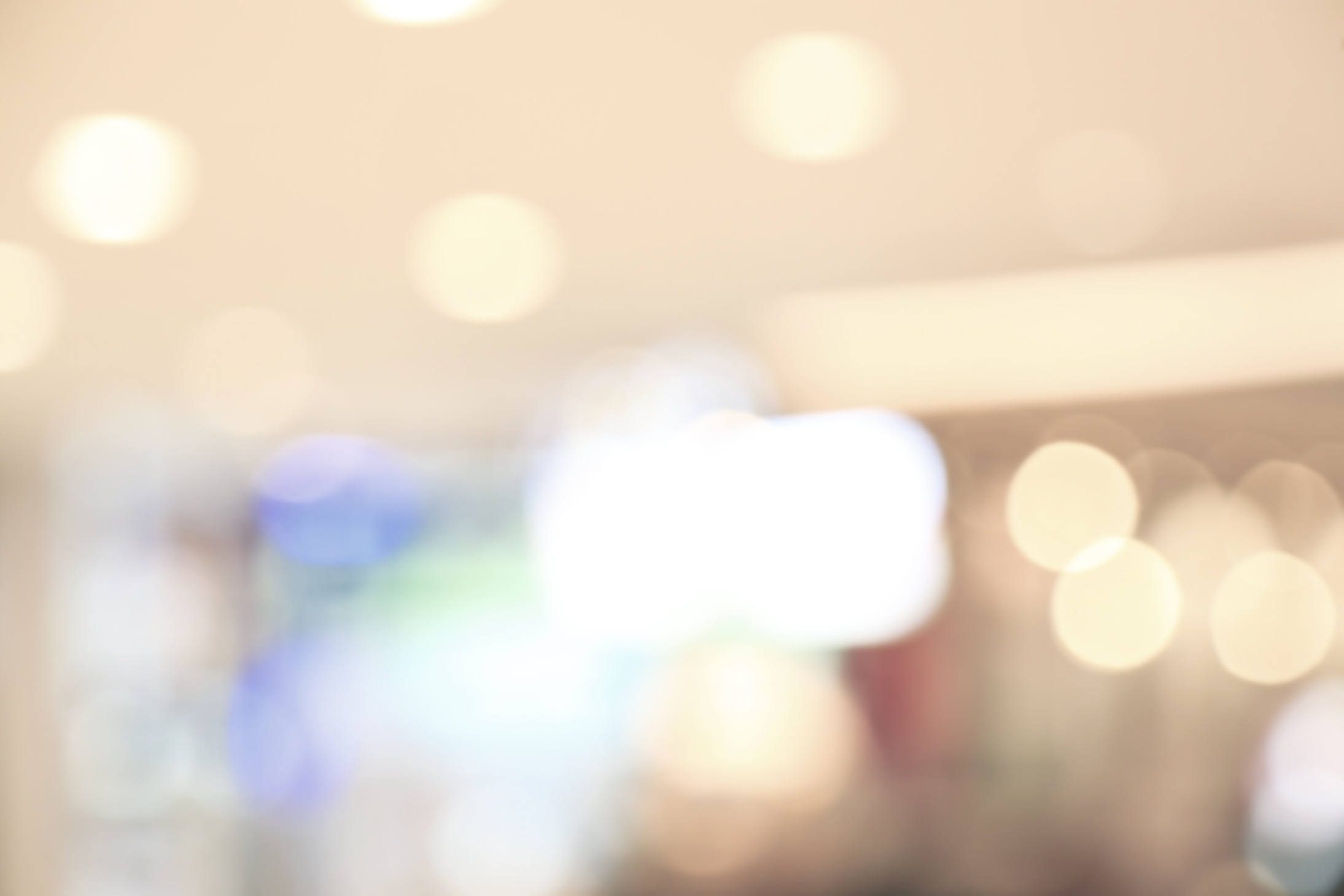 Abstract blurred image and bokeh lights